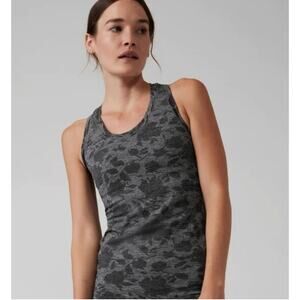 Athleta Momentum Space Dye Floral Seamless Tank Medium